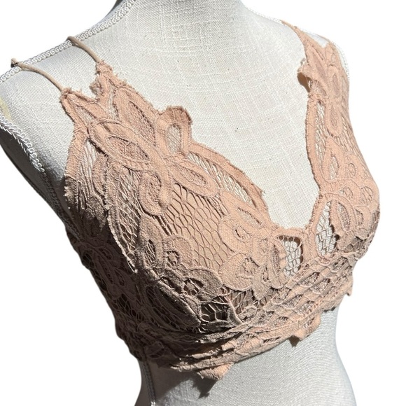 🌻 FREE PEOPLE Adella Bralette in Nude Size XS/S - Picture 6 of 11